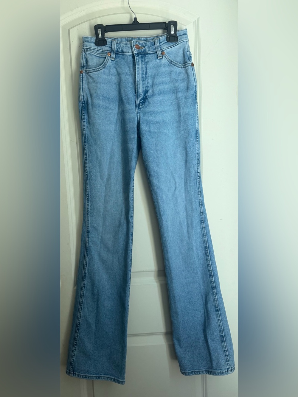 Wrangler westward high rise boot 626 Light Blue Flare Leg Jeans 25/34 western